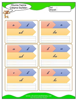 B sesi Çalışma Sayfaları